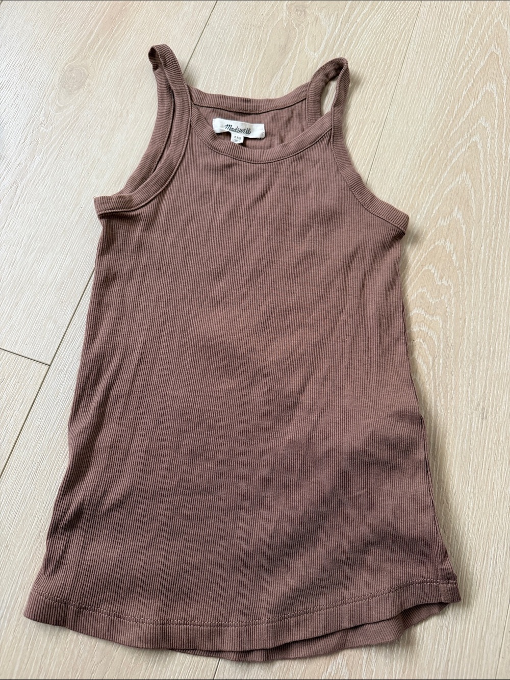 Madewell Ribbed Tank Top Brown